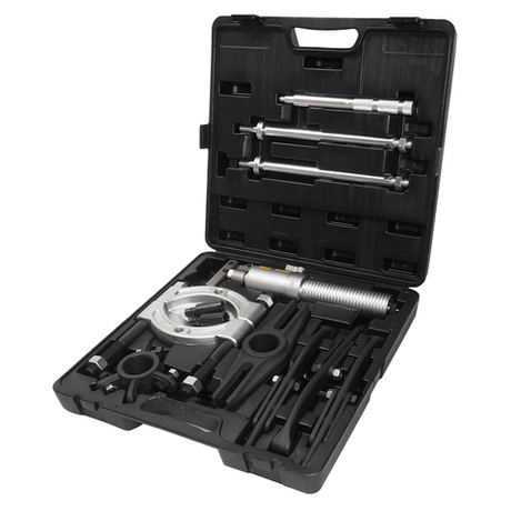 Съемник гидравлический 8т длина 229/270, ширина 100/95, поршень 85мм масса 18 кг в кейсе JTC