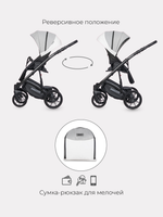 Коляска  PACCO (2 в 1) (RIKO BASIC) 05 Grey Fox (серый-белый)