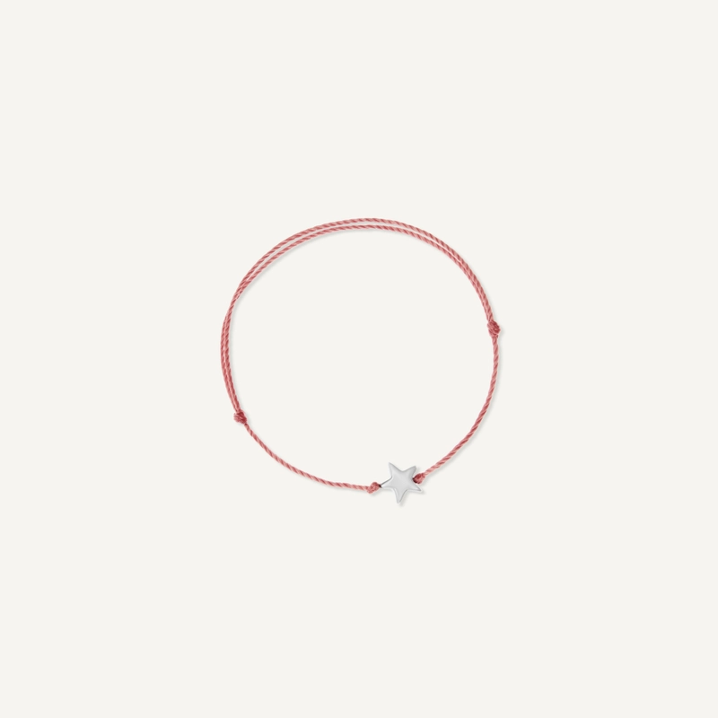 Браслет Сплетенный – Грязно-розовый