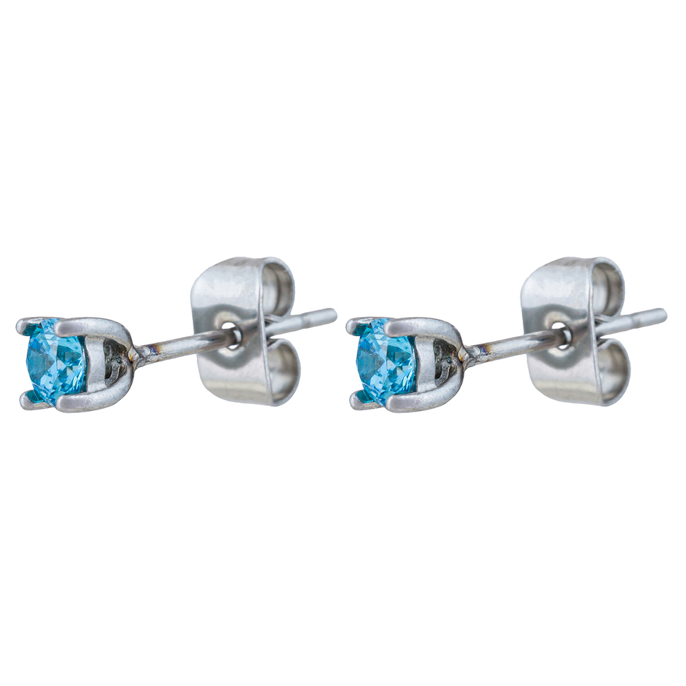 Серьги-пусеты Fiore Luna BLUE AE03187-3A BL/S