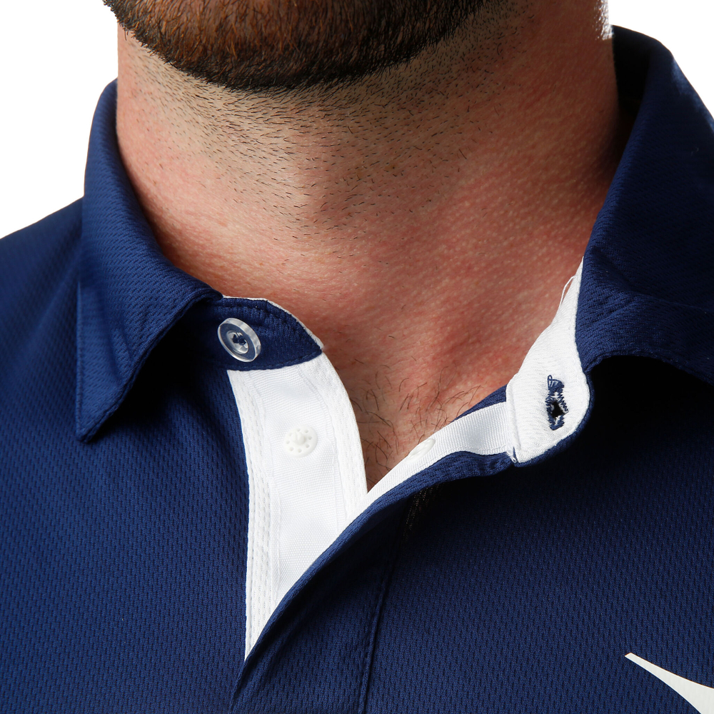 Мужское теннисное поло Diadora Court Polo Men - White, Dark Blue