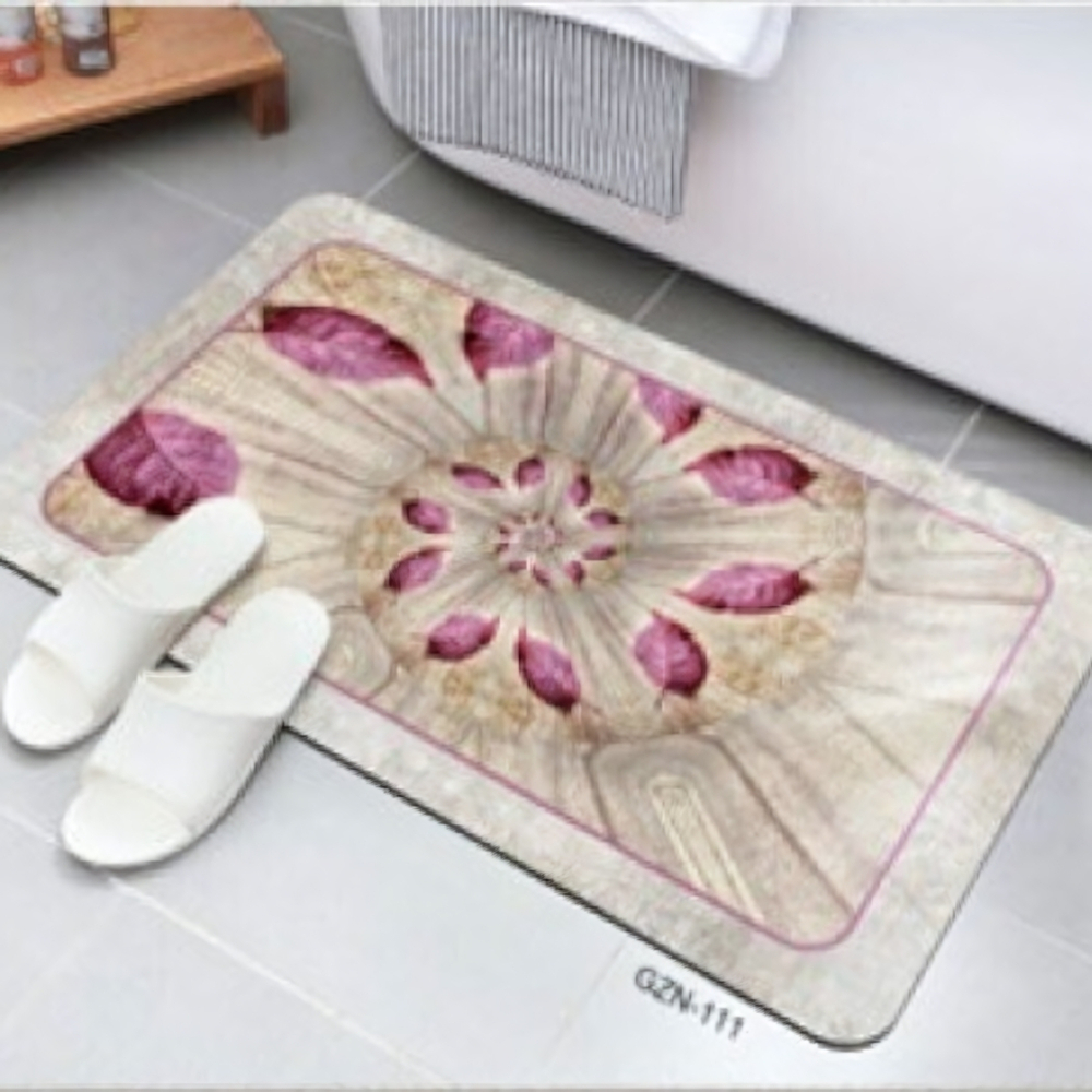 Коврик для ванной комнаты ZALEL 45х75 противоскользящее покрытие GZN-111