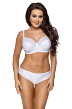 Оригинальные трусики-слипы с мелким цветочным рисунком (Размер: XL) (Цвет: белый)