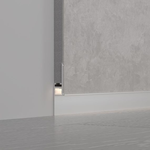 Профиль встраиваемый Arlight Plintus-Fantom-H20-2000 Anod 048685