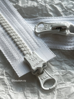 Молния YKK тракторная, двухзамковая тип 5 белая 501