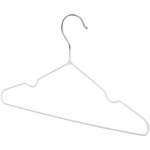 Плечики металлические нескользящие с полимерным покрытием 10шт «ТАРТИТАН», цвет белый, 30см (Селфи)●