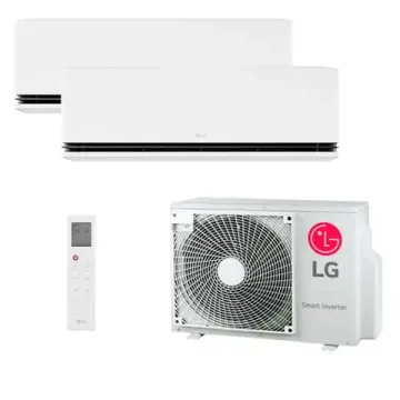 Мультисплит система на 2 комнаты LG H09S1D.NS1R + H12S1D.NS1R / MU2R17.U13