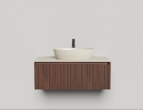 Подвесная тумба Domino 1000, шпон, гладкий фасад