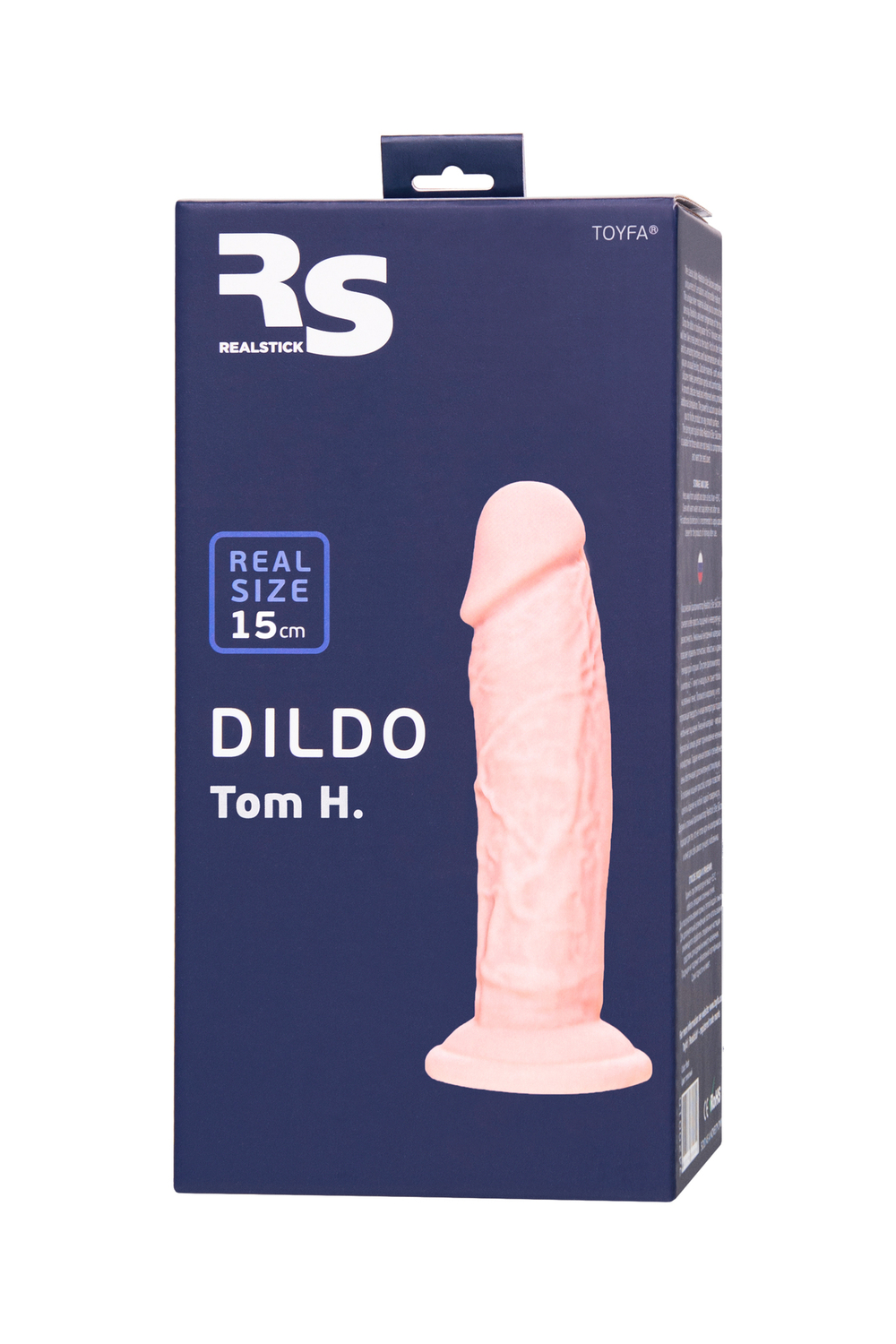 Фаллоимитатор RealStick Silicone Tom H, сайлекспан, телесный, 15 см