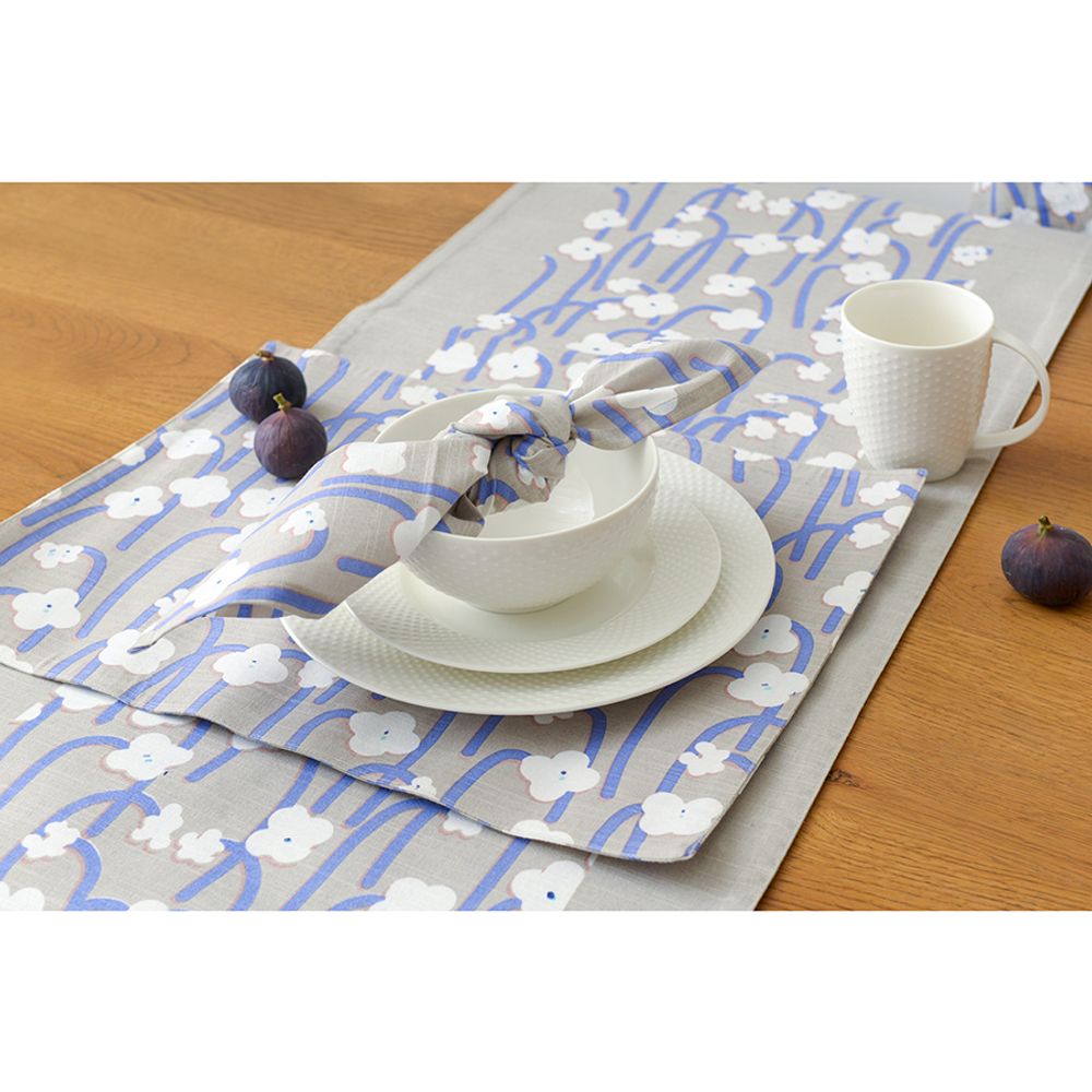 Набор из двух салфеток сервировочных с принтом Полярный цветок из коллекции Scandinavian touch, 45х45 см