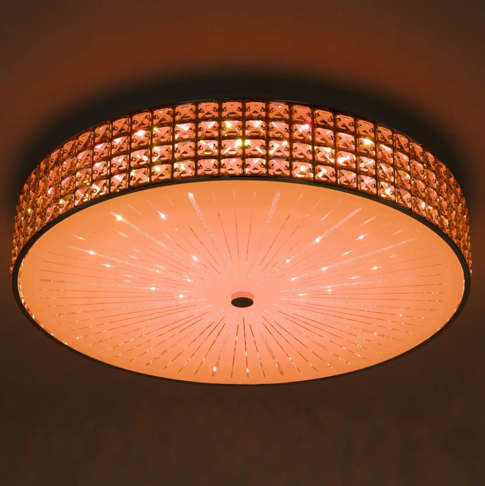 Citilux Портал CL32410G1 LED RGB Люстра хрустальная с пультом Хром