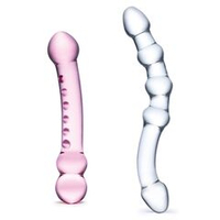 Набор из 2 стеклянных двухголовых фаллоимитаторов Pleasure Set