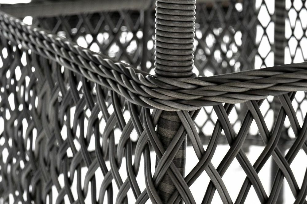 "Эспрессо–150 S" обеденная группа плетеная, цвет графит