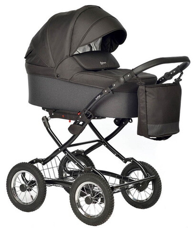 Детская коляска Indigo Barbara 21 Classic 2 в 1 Ba06 черный