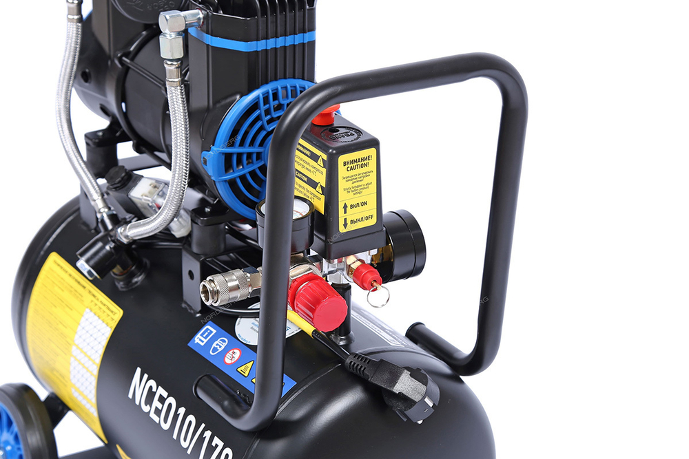 NORDBERG (NCEO10/170) Компрессор безмасляный 220 В, ресивер 18 л, 170 л/мин