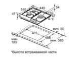 Варочная панель MAUNFELD EGHS.43.73CS/G газовая