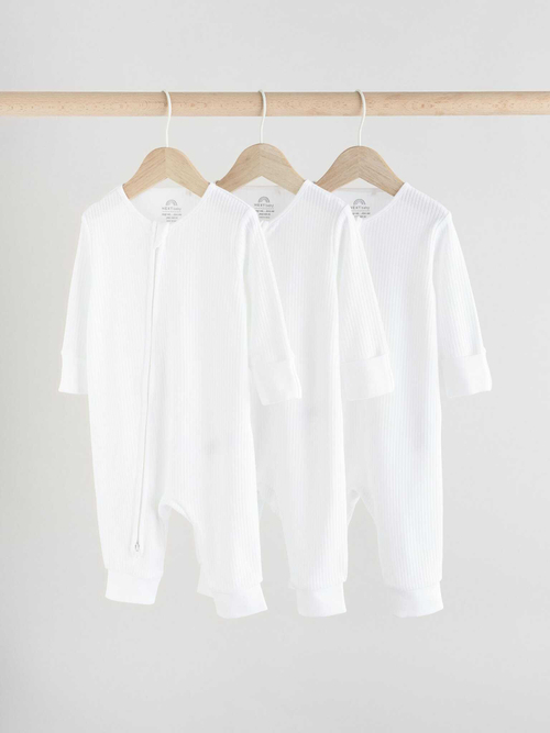 Комбинезон / Cлип для малышей Next E19-697, 3 шт., Белый
