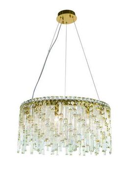 6073P/9A PLATING BRASS+CLEAR (1) Люстра NW