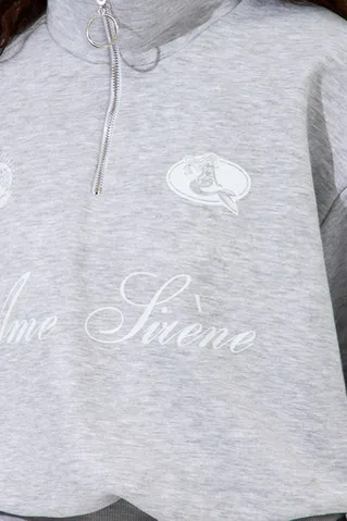 Олимпийка с короткой молнией 