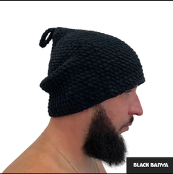 Шапка для бани Black Banya