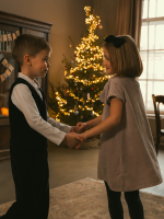 Велюровое платье Mjölk White Sand, с бантом