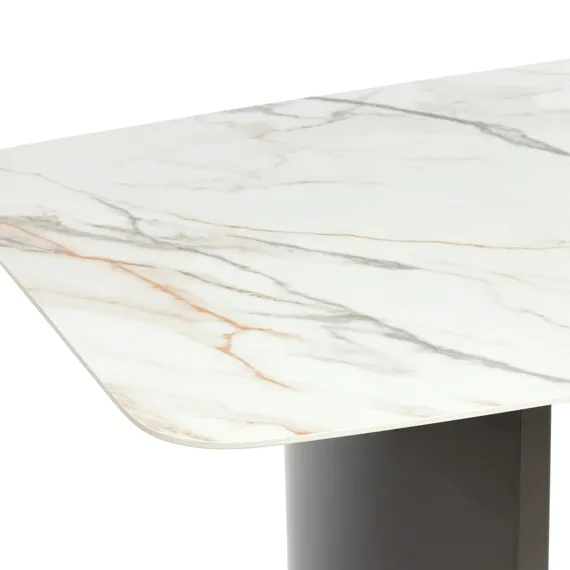 Обеденный стол Geometry 160х80 см, белая керамика