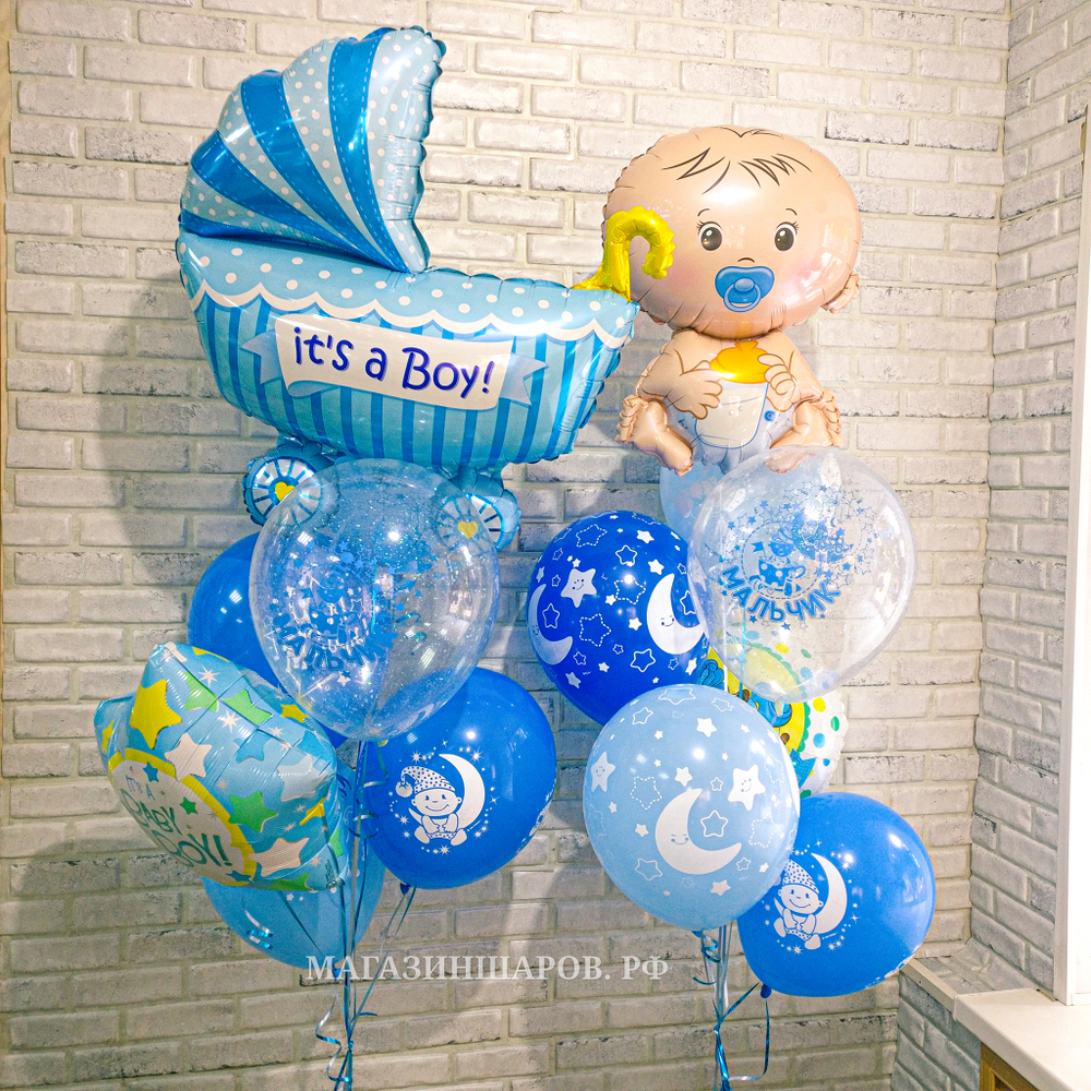 Набор шаров на Выписку "It's a boy"