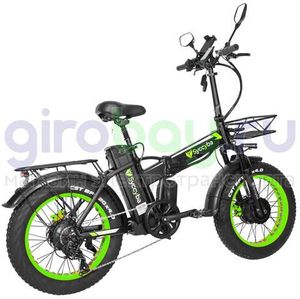 Электровелосипед Syccyba F10 Pro Dual 48V/20Ah (полный привод) - Салатовый обод фото №6