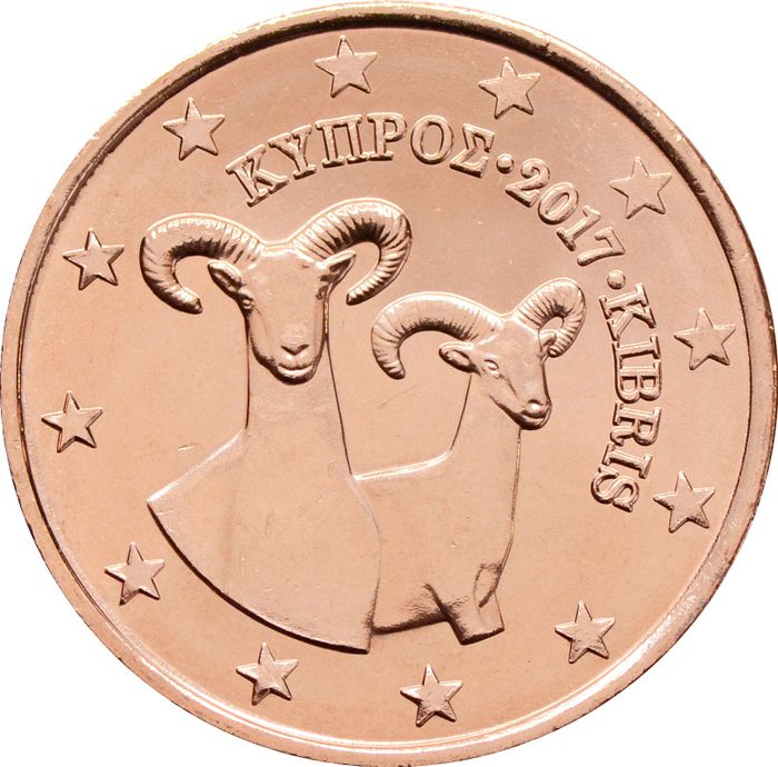 5 евроцентов 2017 Кипр (5 euro cent)