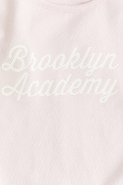 H&M Хлопковый топ с принтом, светло-розовый