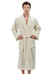 LORD - ЛОРД кремовый махровый халат SOFT COTTON (Турция)