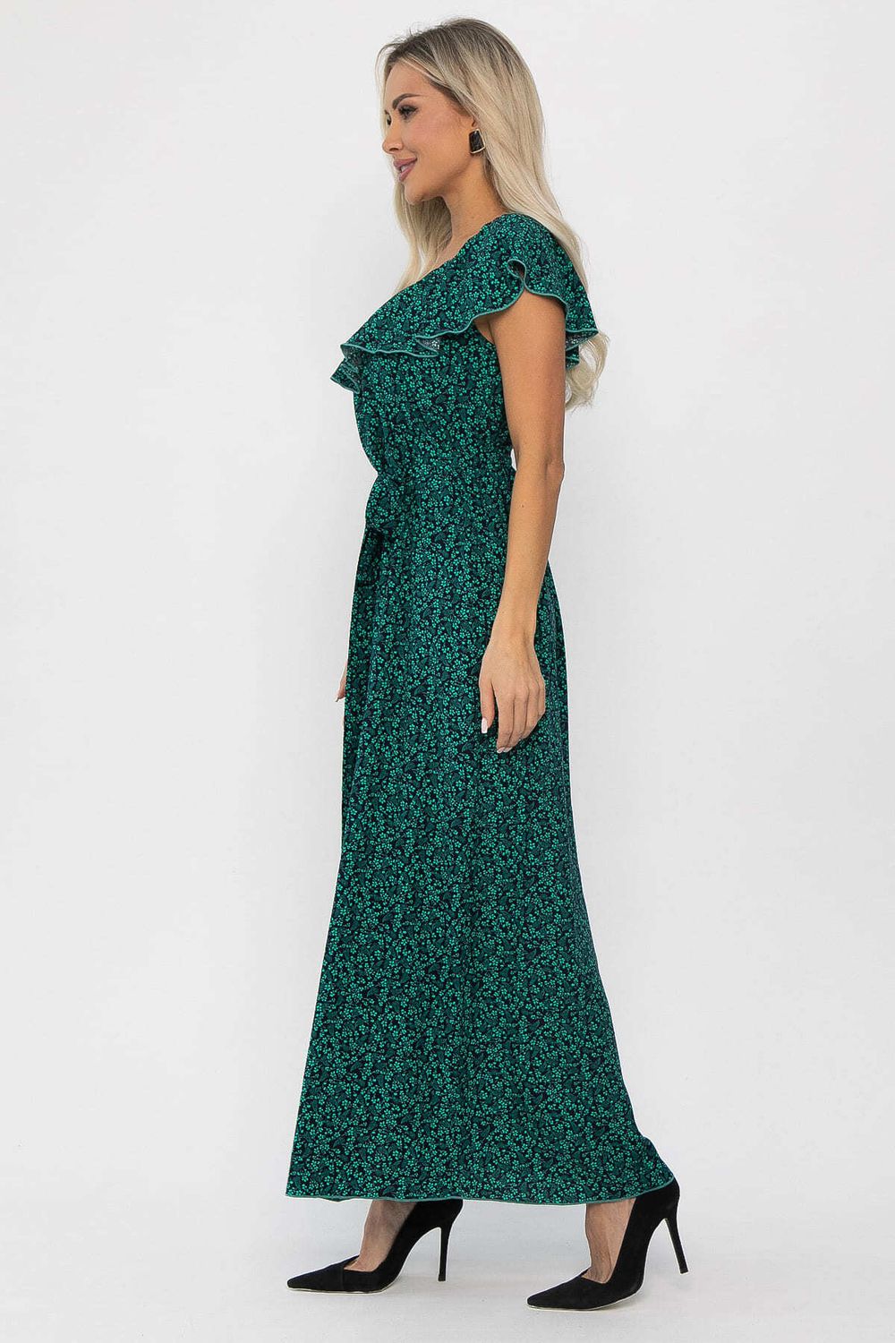 Платье Элинор макси (зеленое) П13759-12М LT Collection