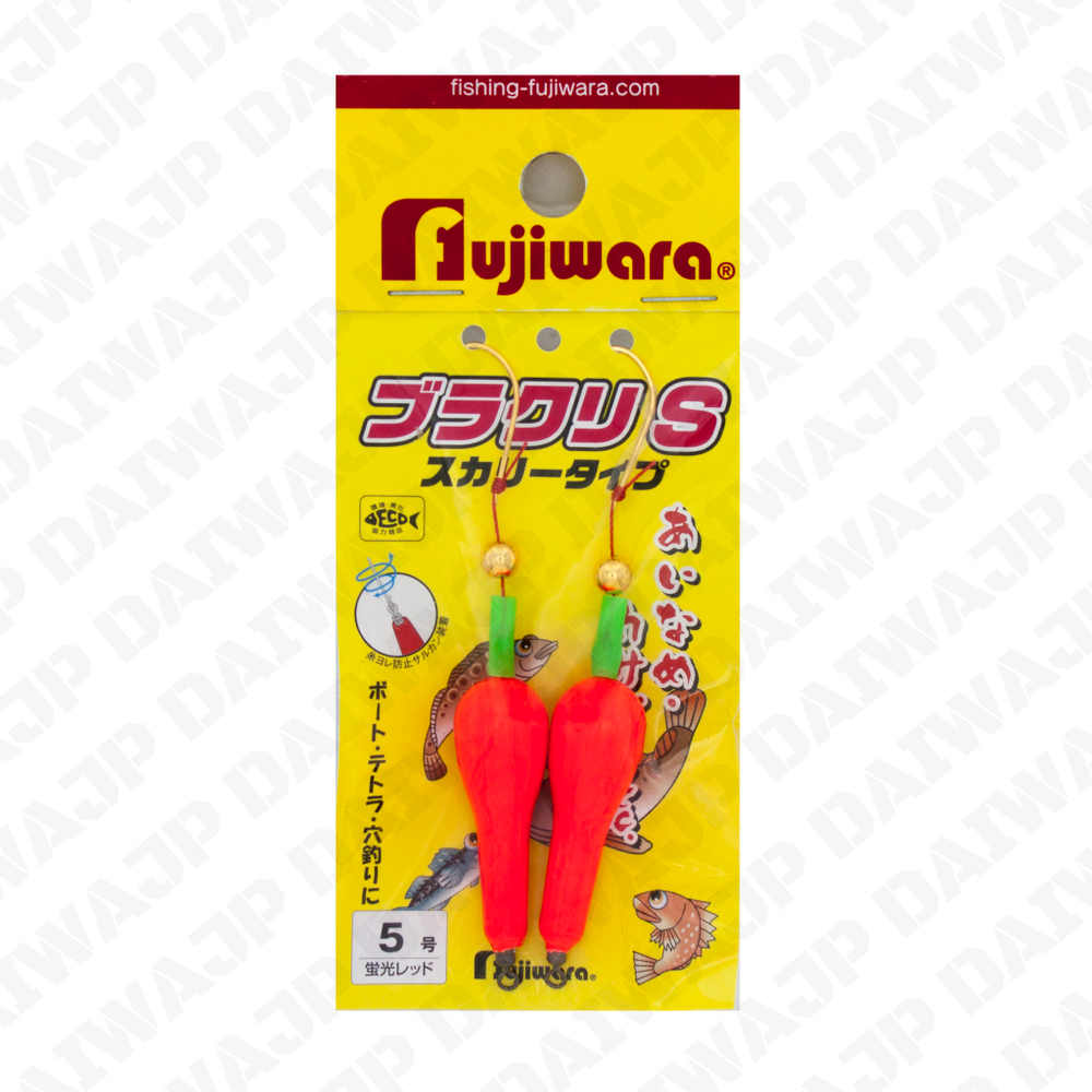Буракури FUJIWARA SCARRY TYPE FLUORESCENT RED