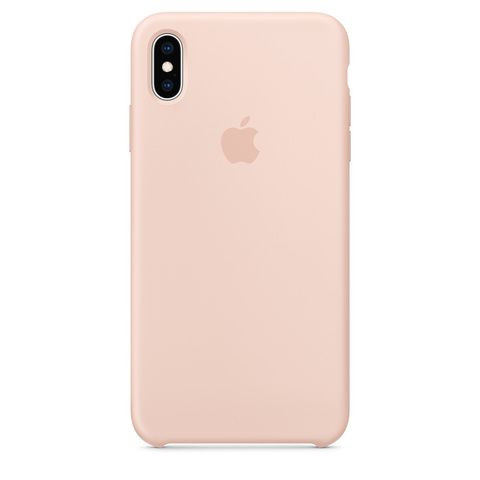 Чехол силиконовый для iPhone XS Max (Розовый песок)