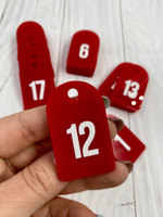 Номерки для ключей 30х50 (Комплект)