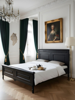 Кровать Джоли 160х200 из массива береза, черный