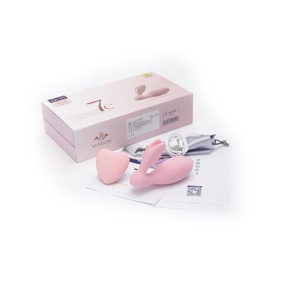 Нежно-розовый мини-вибратор в форме зайчика с пультом ДУ (Цвет: нежно-розовый)