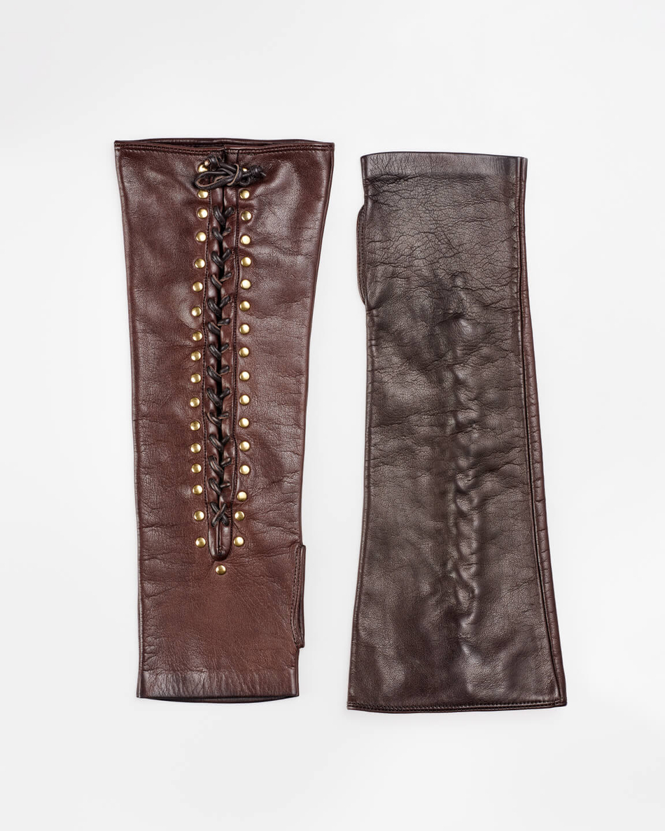 Рукава из натуральной кожи