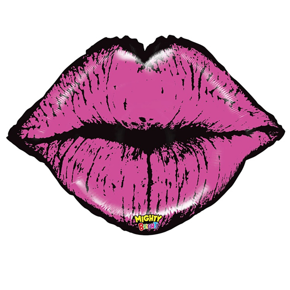 Шар Фольгированный Губы (Розовый)