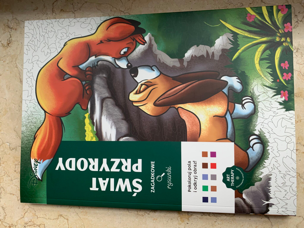 Раскраска по номерам Coloriages mystres Disney - официальное польское издание. Мир природы.