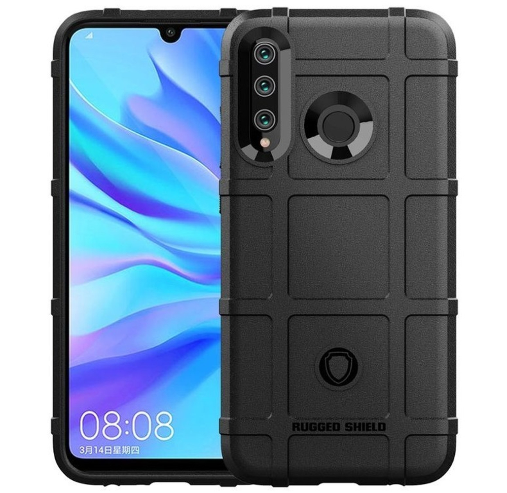 Чехол для Huawei P30 Lite (Nova 4E) цвет Black (черный), серия Armor от Caseport