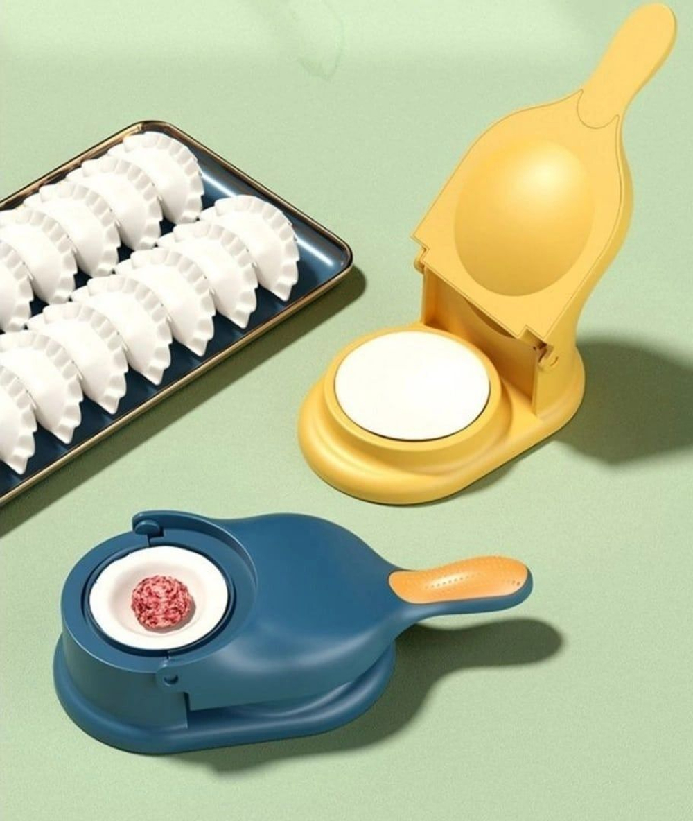 Пресс для теста /Форма для лепки пельменей и вареников(цвет белый)