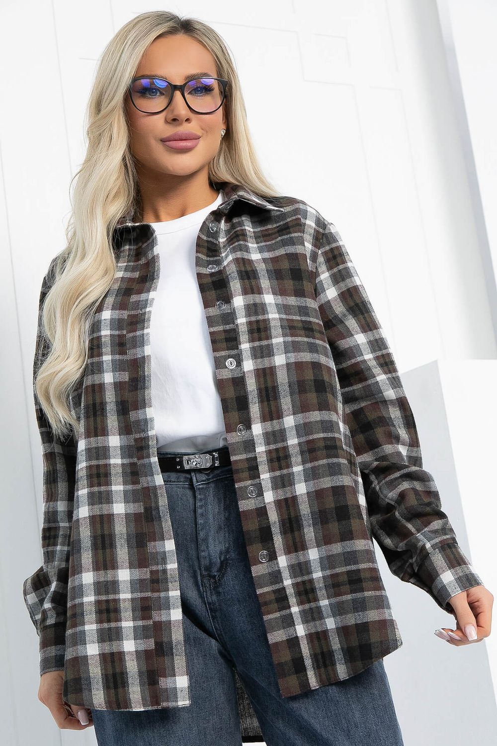 Рубашка Денни НЬЮ (коричневая) Б12865-7М LT Collection