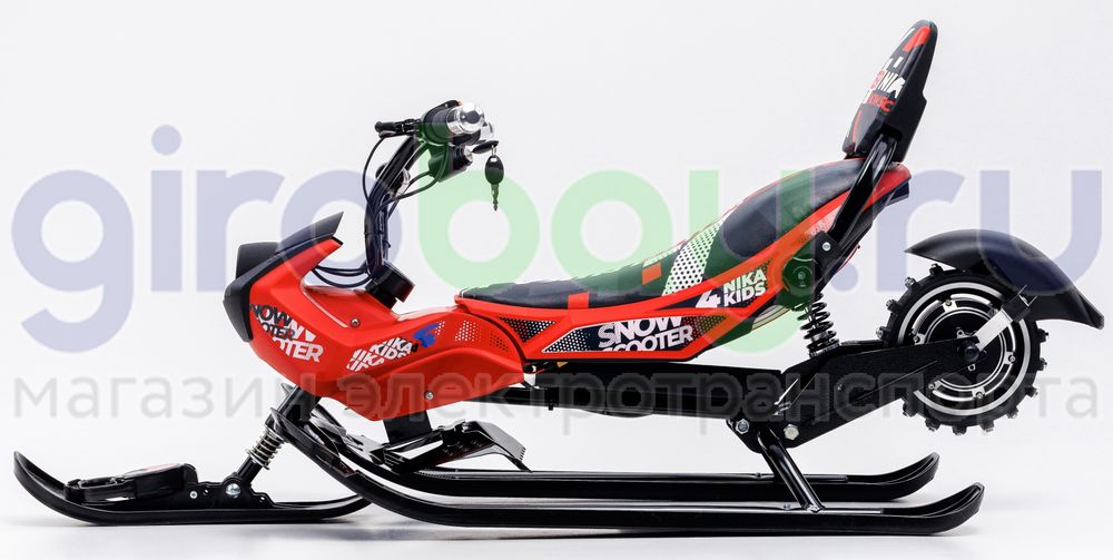Детский электроснегокат BARS Arctic - Красный фото №5