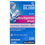 Mommy's Bliss, детские поливитамины + железо, от 2 месяцев, виноград, 30 мл (1 жидк. унция)