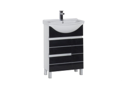 Тумба с раковиной Aquanet Доминика 60 черный