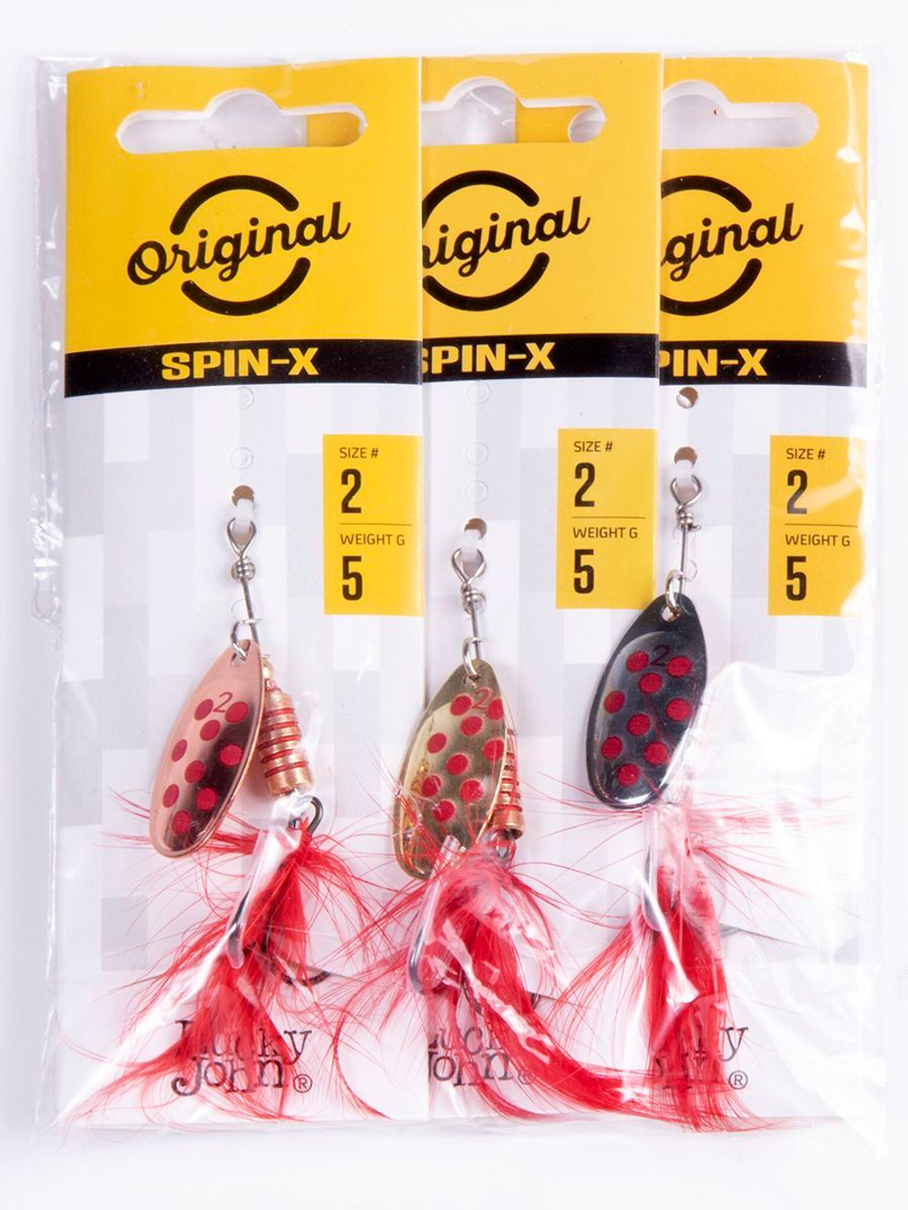 Блесна вращающаяся Lucky John SPIN X ROUND 01 3,5г FT (5шт. в упк.)