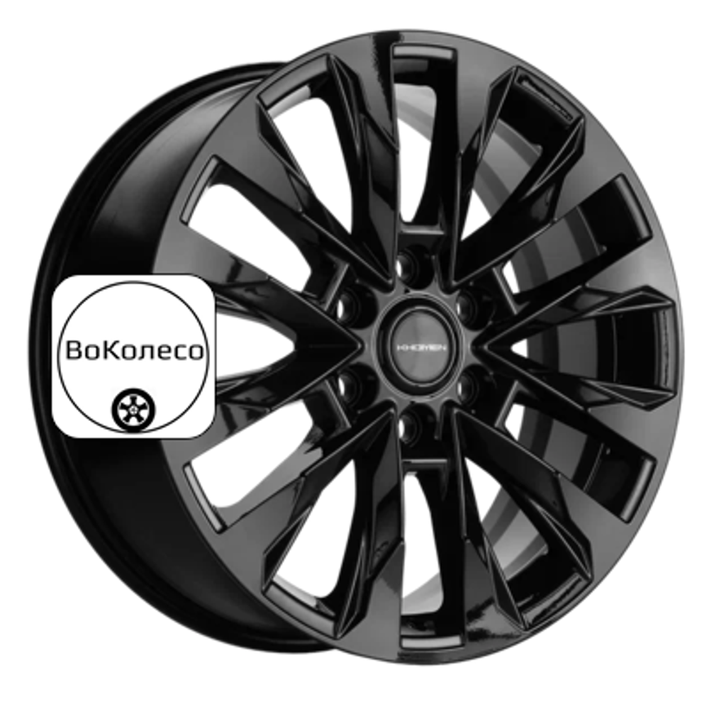 8x20/6x139,7 ET38 D67,1 KHW2010 (Pajero IV) Black Khomen Wheels