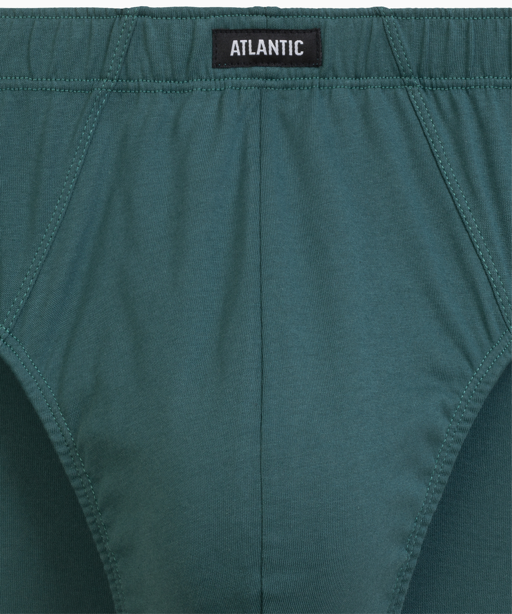 Мужские трусы слипы классика Atlantic, набор 2 шт., хлопок, сине-зелёные + зелёные, 2RMP-006