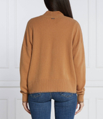 Хлопковый кардиган Liu Jo - коричневый(MF3030 MS009)